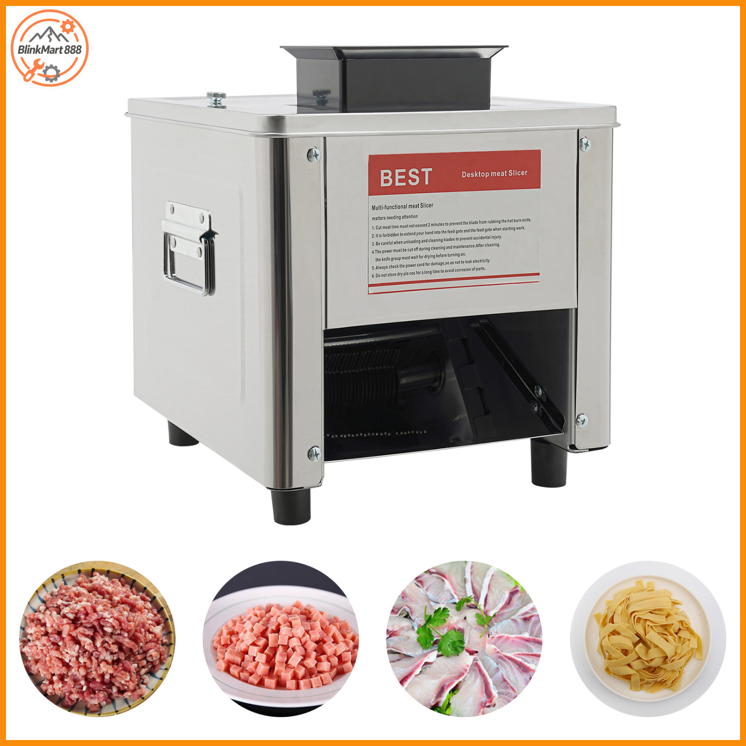 Home Cooking Machine - Home Meat Slicer| 2.5mm/10mm Blade Meat