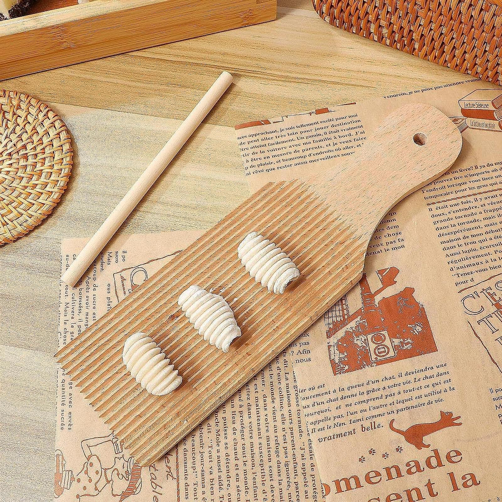 Home Cooking Restaurants - Gnocchi Board Kitchen Utensil Wood Ornament