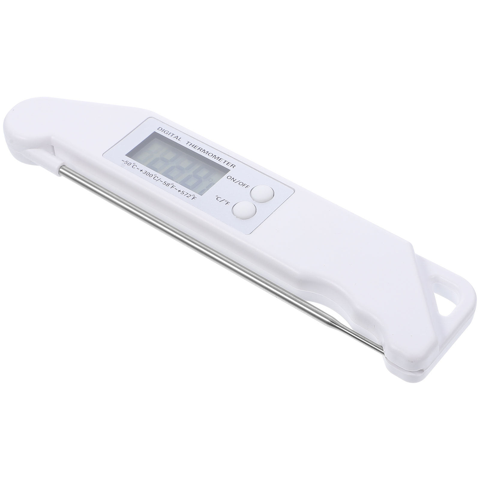 Home Cooking Help - Folding Electronic Thermometer White Professional Barbecue