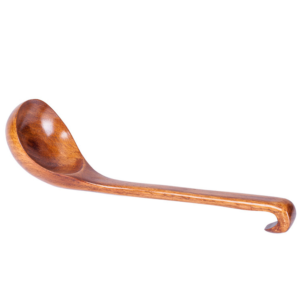 Home Cooking Restaurants - Solid Wood Soup Spoon Simple Elegant