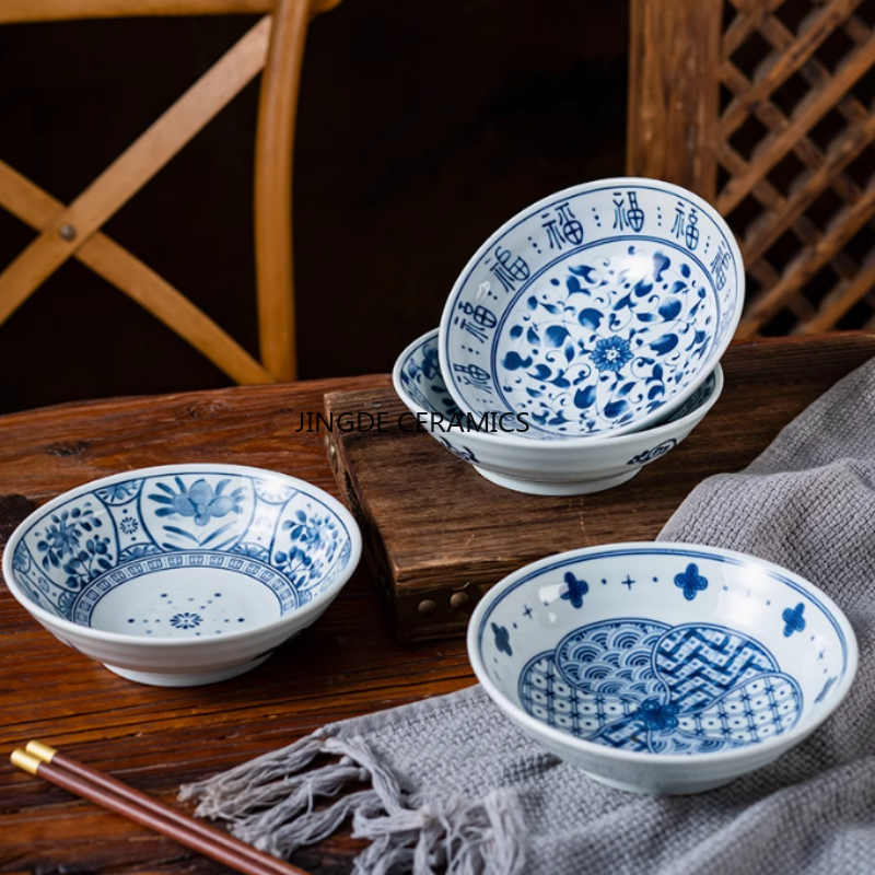 Home Cooking Restaurants - 1pc Chinese Style Ceramic Tableware Home