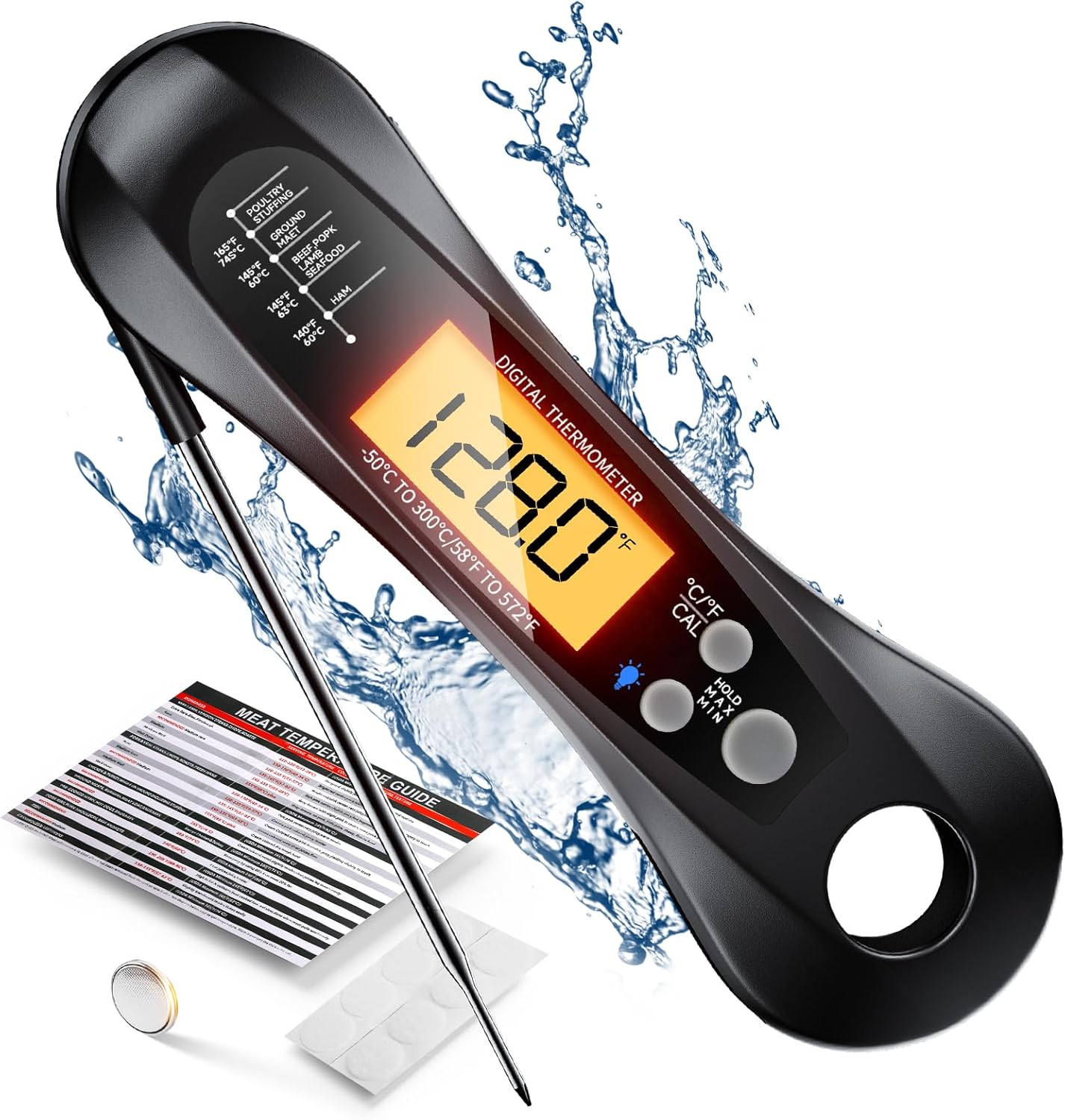 Digital Meat Thermometer Water - огляд і ціна Home Cooking Help