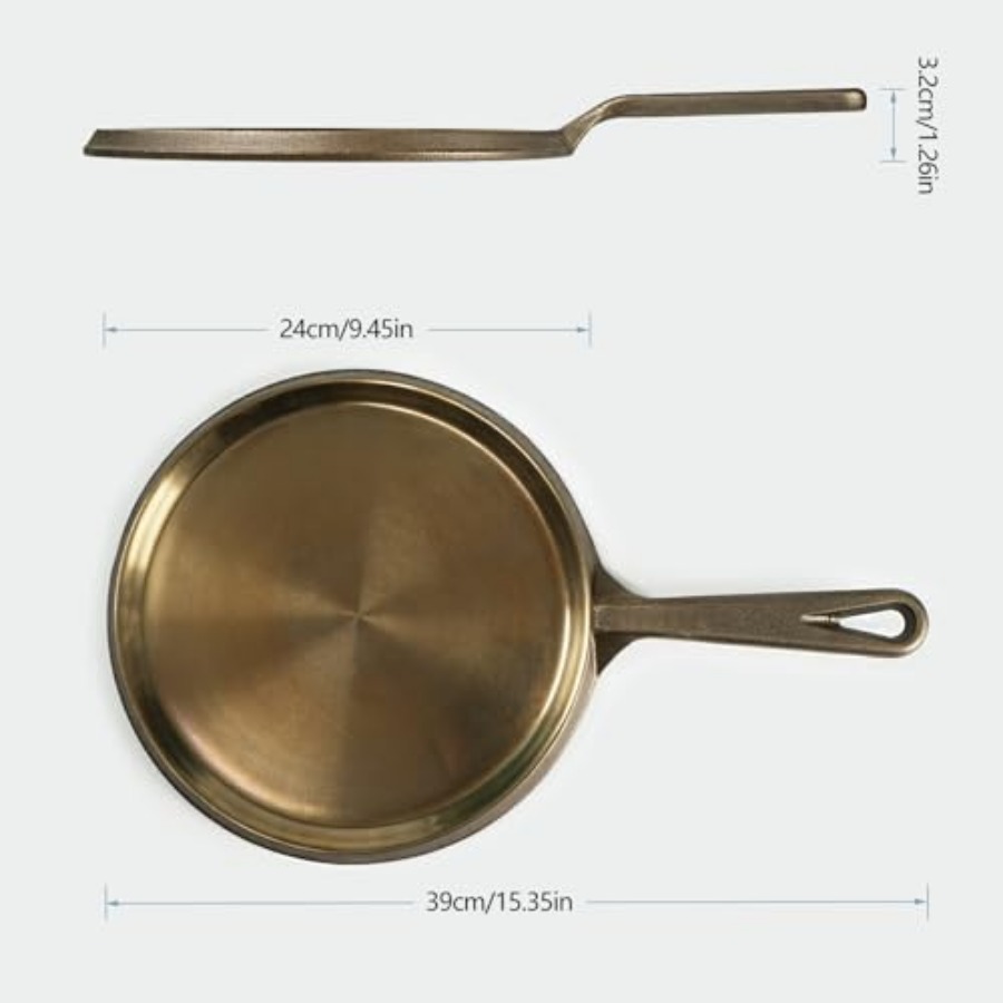 Cast Iron Round Griddle Dia. 9 - огляд і ціна Comal Griddle Round