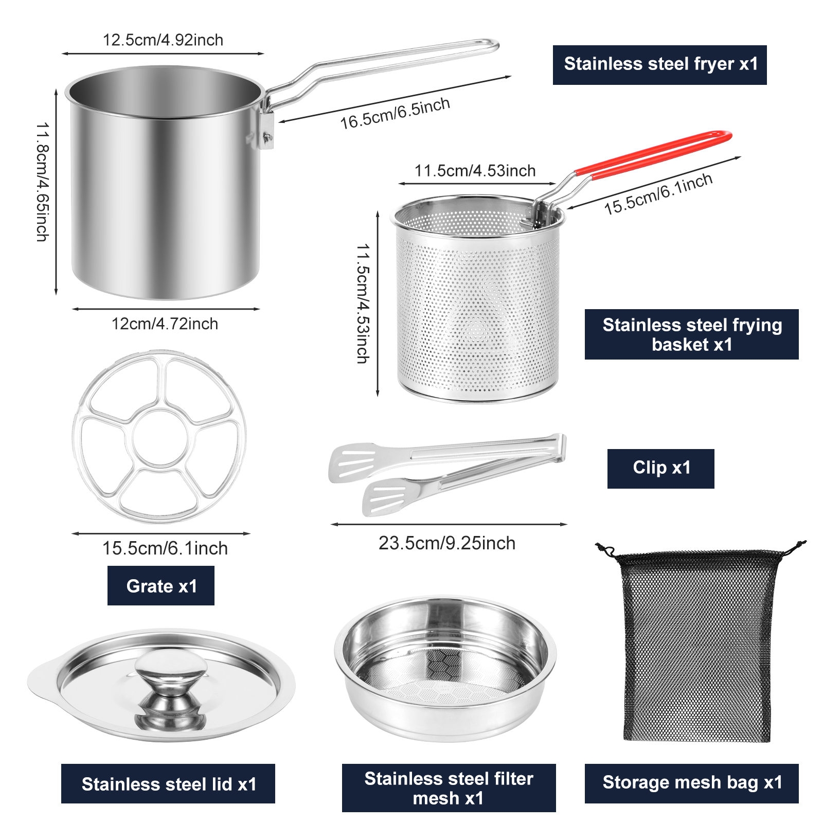 Deep Fryer Pots Stainless Stee - огляд і ціна Home Cooking Oil