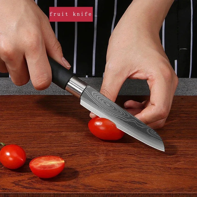 Damascus pattern Kitchen Knife - огляд і ціна Home Cooking Help