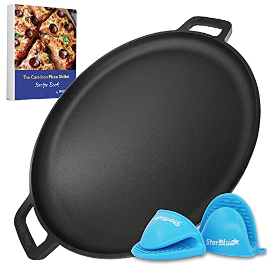 16 Inch Cast Iron Pizza Pan Ro - огляд і ціна Comal Griddle Round