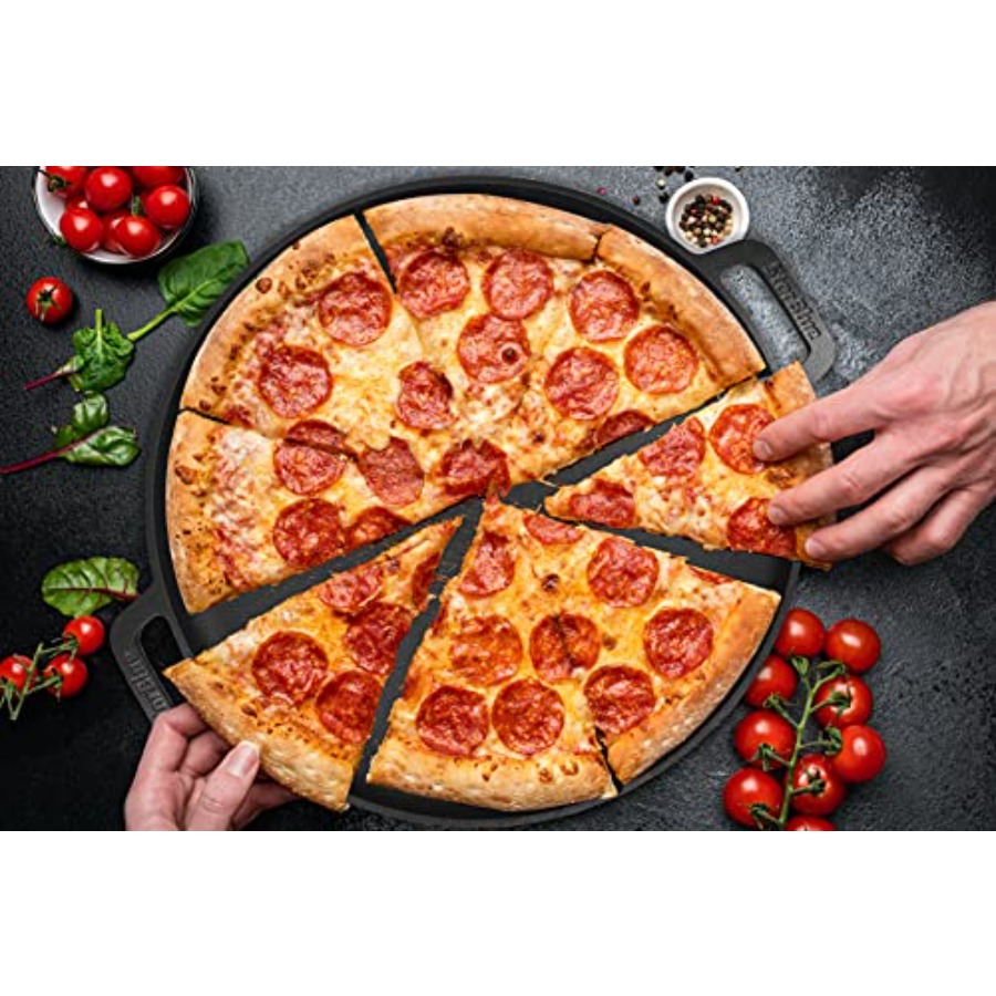 16 Inch Cast Iron Pizza Pan Ro - огляд і ціна Comal Griddle Round