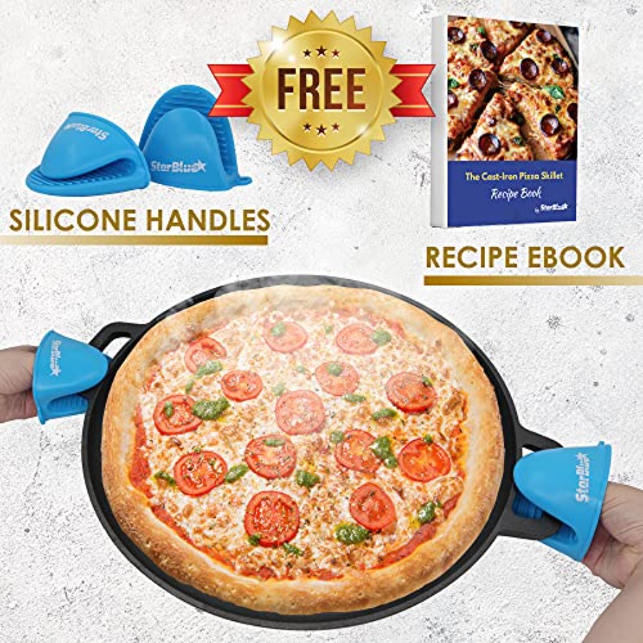 16 Inch Cast Iron Pizza Pan Ro - огляд і ціна Comal Griddle Round